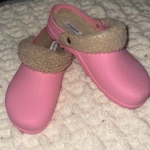 COACH Pink Lola Clogs